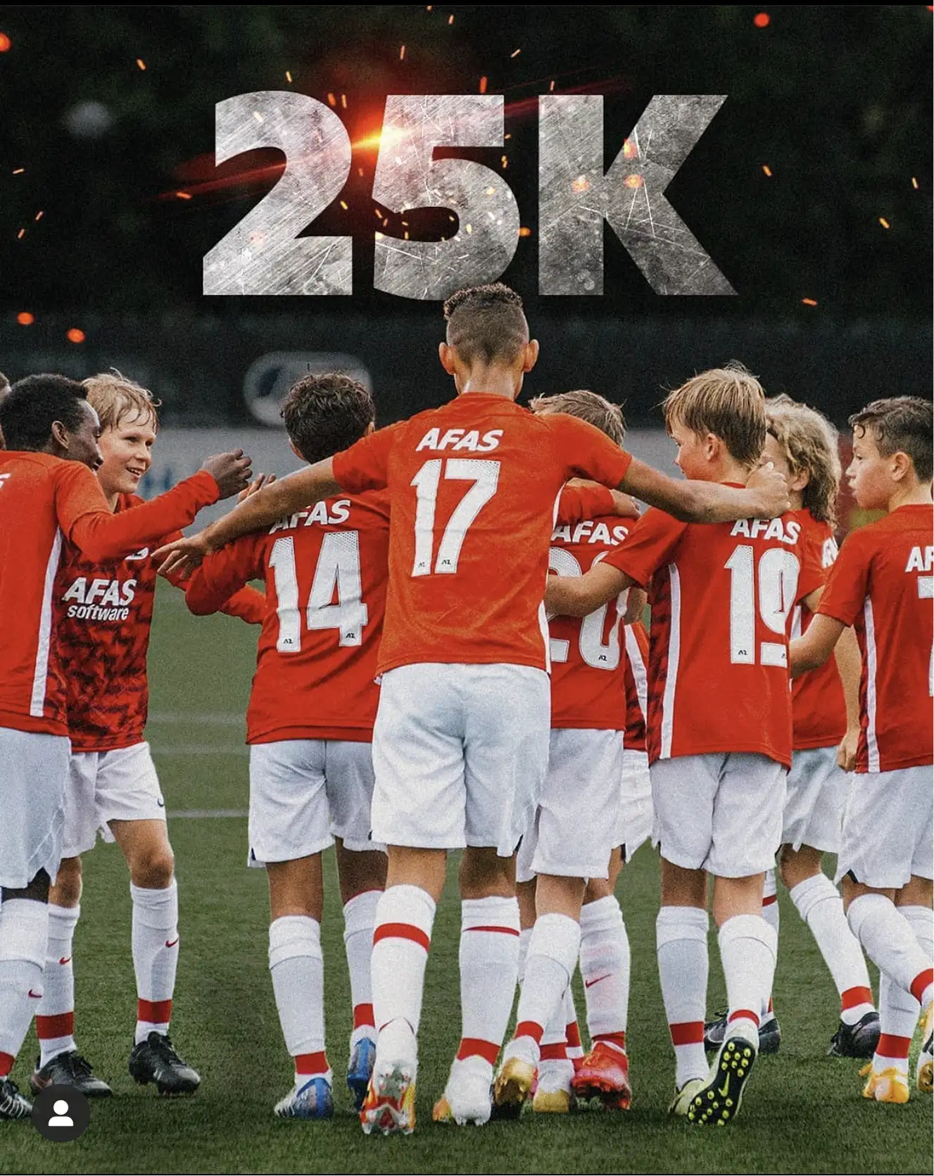 AZ Alkmaar, 25.000 volgers